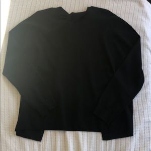Theory Black Crew Neck Sweater